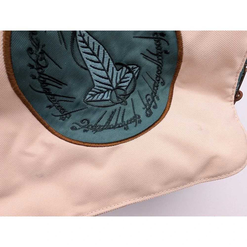 Lord of the Rings Boxlunch Backpack Leaf of Lorien Fellowship Canvas Brown READ!